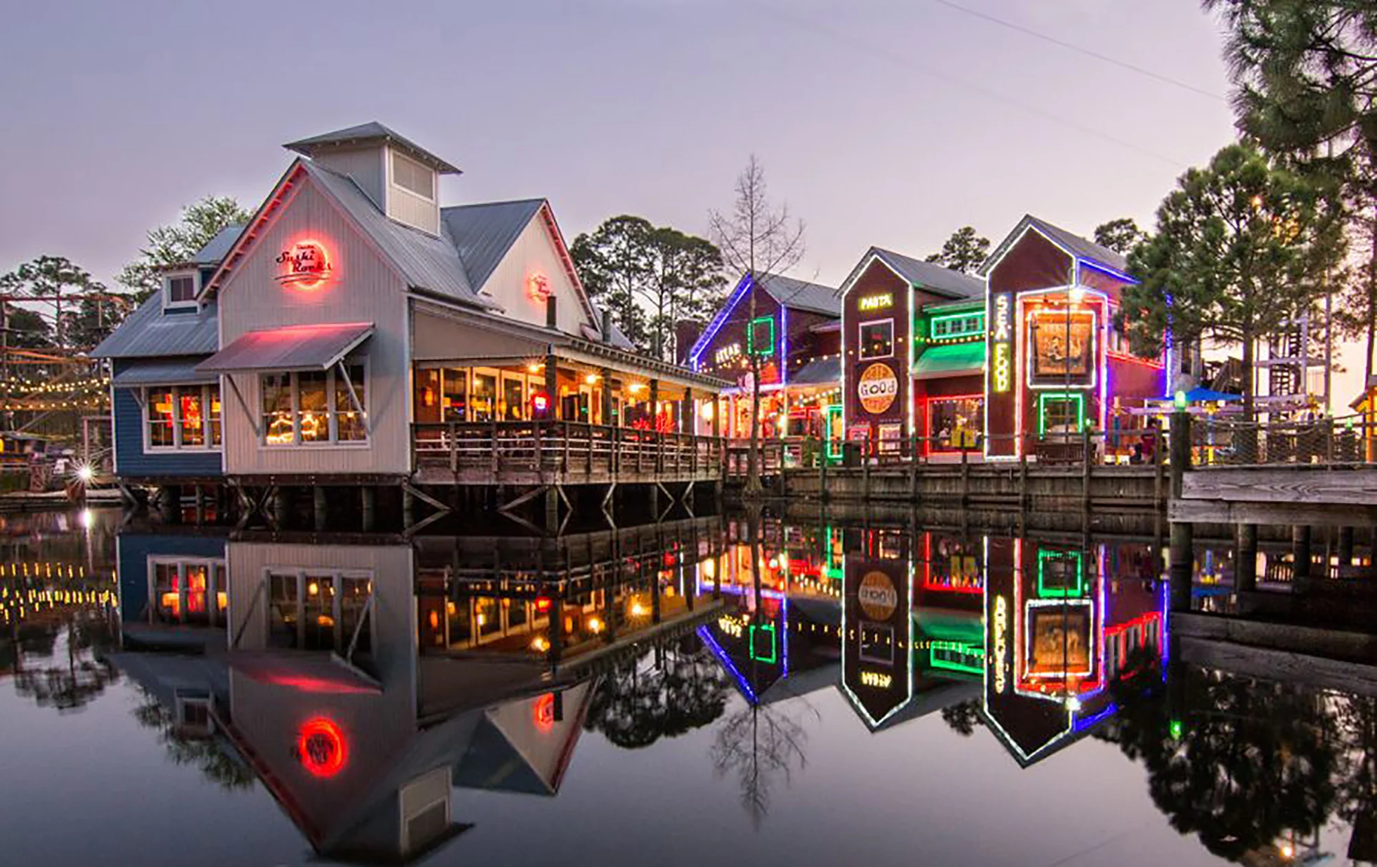 Baytowne Wharf events Miramar Beach live music festival village waterfront